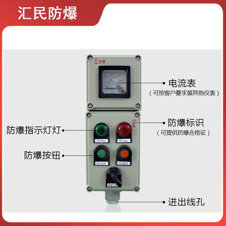 安徽汇民防爆电气有限公司带仪表防爆操作柱